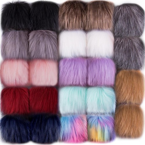 Kunstfell pompon bommel - kunstfell,