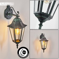 HOFSTEIN Viano Wandlampe Außenwandleuchte abwärts antikem Look aus Metall/Glas