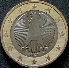 1 Euro Kursmünze BRD Deutschland 2007 - A - unzirkuliert - aus KMS