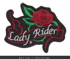 LADY RIDER Biker Aufnäher
