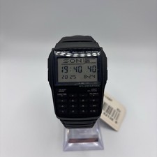 Casio DBC-32-1AEF Data Bank Calculator Uhr Schwarz Vintage Retro Kult