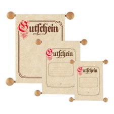 Gutschein Schriftrolle im