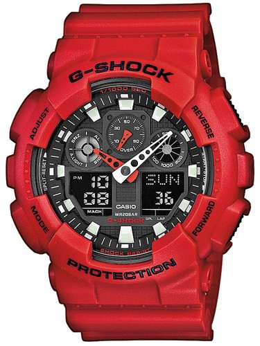 Casio 100b 4aer shock - ga-100b-4aer, g-shock