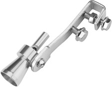 Auspuff Sound Booster Turbo Whistle Pfeife Auto Soundgenerator Silber