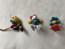 Alte Schlümpfe Konvolut - Smurf -  Winter sport Ice Hockey Ski - Peyo
