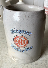 Sehr alter Bierkrug Siegener Aktien Brauerei Siegen 0,5l   