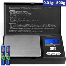 Neu Digitalwaage Feinwaage Präzisionswaage 0,01g-500g Taschenwaage Goldwaage DE