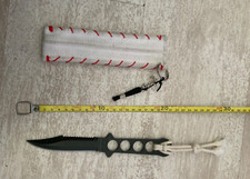 Matrosenmesser, Outdoormesser, kleines Tauchermesser,  Segeltuchhülle, Lanyards
