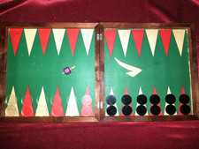 Backgammon ~ Dame-(Schach)feld ~ Mühle im Holzkasten