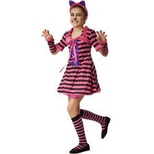 Kinder Mädchen Kostüm Katze Cat Tiger Kleid Tier Fasching Karneval Verkleidung