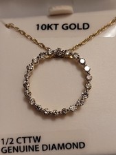 Collier 10kt Gold 1/2 cttw