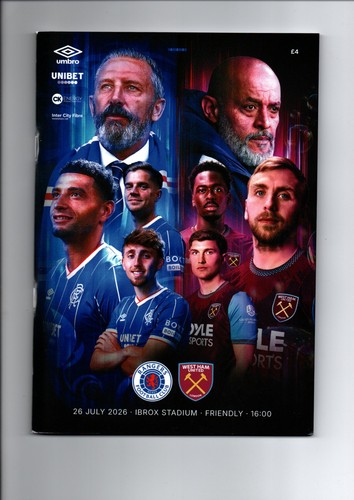 Rangers west ham - 26/27, v