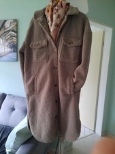 Gina Ernstings Family NEU ? Teddy-Mantel ? S-M ???beige-braun-khaki  38-40