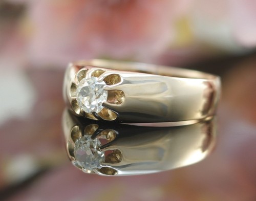 Solitär diamant ring 585er - diamant,