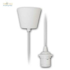 E27 Lampenaufhängung weiß