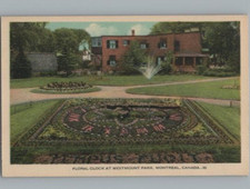 Florale Uhr Im Westmount Park Postkarte - Montreal, Kanada