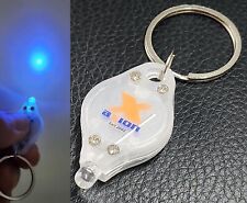 2 Stk UV LED Licht Lampe Schlüssel Anhänger Kleberhärter Geldscheinprüfer kalt
