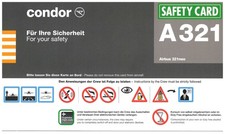 Safety Card / Condor / Airbus