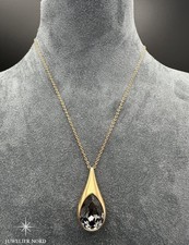 Swarovski Halskette mit Tropfen-Anhänger in Rosé