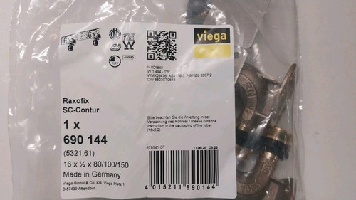 Viega raxofix fittinge - viega, sc