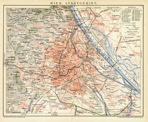 Wien stadtgebiet historischer - wien,