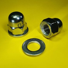 2 Stk. Hutmutter DIN 1587 M12x1,5 Feingewinde Edelstahl Fein mit Scheiben