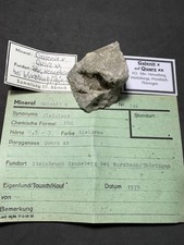Galenit, Quarz, Stbr. Henneberg, Weitisberga, Wurzbach, Thüringen