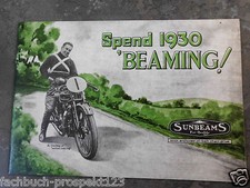 SUNBEAM PROSPEKT 1930 SPEND "BEAMING" ENGLAND GB MOTORRAD OLDTIMER SAMMLER
