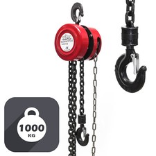 Kettenzug 1000kg 1t 3m Flaschenzug Hebezug Seilzug Kran Kettenflaschenzug Kette