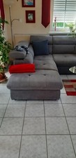 Wohnzimmer Couch Neuwertig 240x210 grau/blau