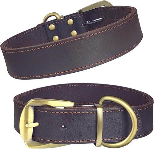 Robustes lederhalsband für - robustes,
