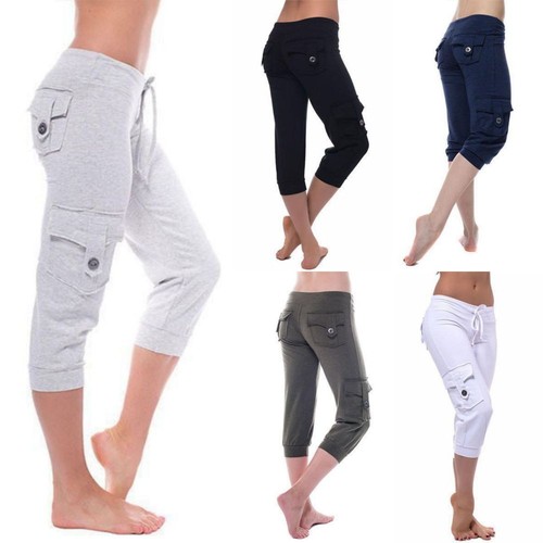 Damen cargohose capri - cargohose,