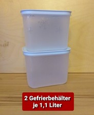 Tupperware Gefrierbehälter 2 x 1,1 Liter Neuware OVP Eiskristall