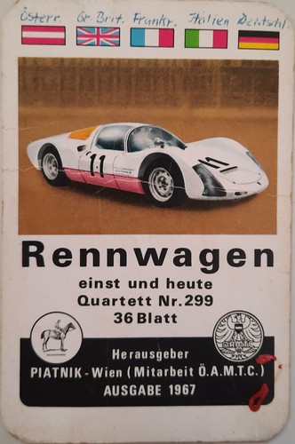 Quartett rennwagen piatnik - quartett,