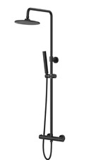 ALONI THERMOSTATISCHE DUSCHSÄULE RONDO MATTSCHWARZ Belgaqua
