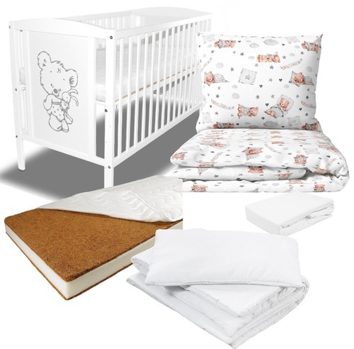 Babybett gitterbett weiß - babybett, +