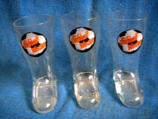 3 Biergläser Trinkstiefel