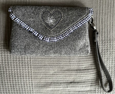 Tasche Handtasche Handytasche Handschlaufe Filz Stoff Tracht Oktoberfest