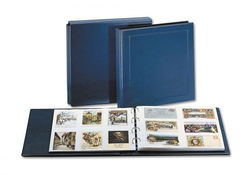 Safe postkarten album blau - safe, postkarten-album