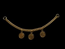 Charivari Kette,Wiesn,Vergoldet Anhänger,S.Marino,Oktoberfest, Jagdschmuck 17cm