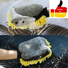 Auto Waschhandschuh Mikrofaser Autowaschhandschuh Perfekt Autowäsche Gelb & Grau