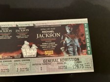 Michael Jackson Ticket Wembley