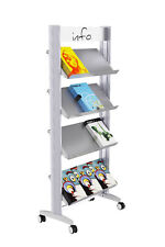 Prospektständer für 12 Dokumente A4 mobil, Metall Paperflow PAP12A4TM35 Sonder