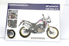 Honda CRF 1000 CRF1000-A-D Africa Twin Betriebsanleitung Fahrer-Handbuch