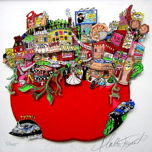 Charles fazzino 3d ciao - fazzino,