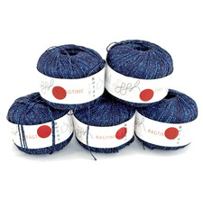 5 Skeins GGH RAGTIME Ribbon
