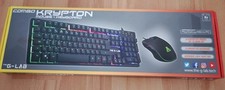 THE G-LAB Tastatur KRYPTON - Kabelgebundene Gaming-Tastatur und Maus