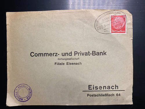 1046 bahnpost wernshausen - bahnpost, wernshausen-