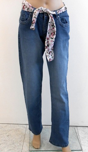 Damen jeans blau - blau, mit