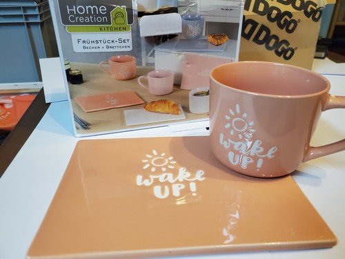 Frühstück set becher und - frühstück,